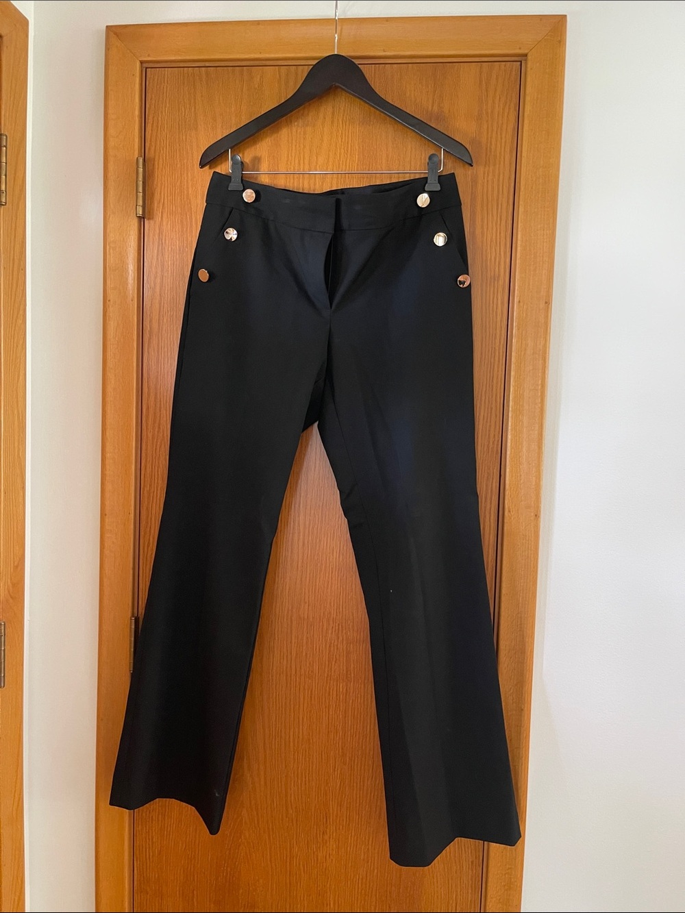 LOFT Black Marisa Trouser - Straight Leg